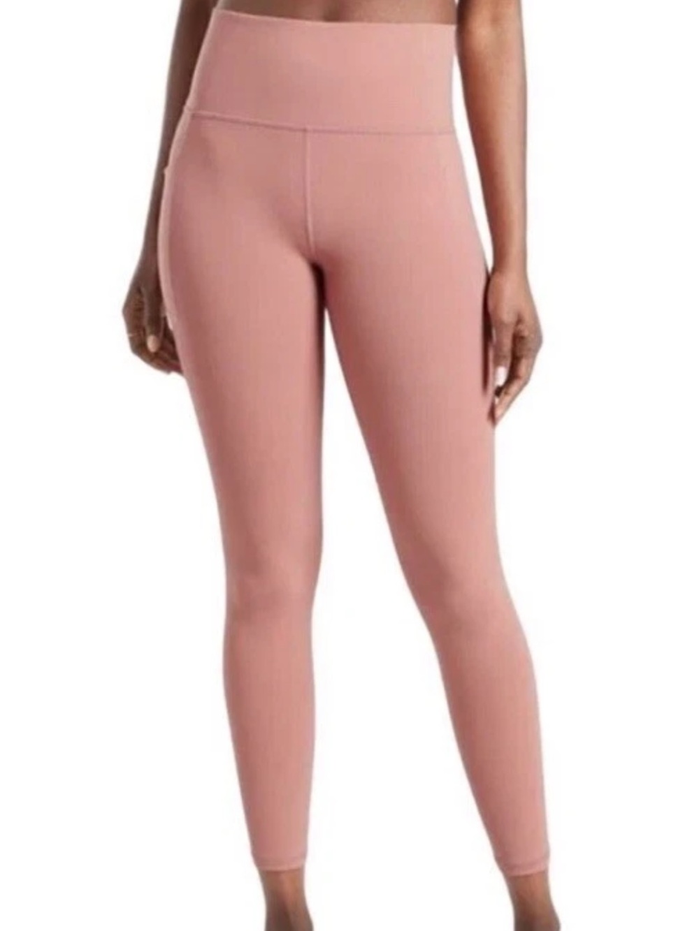Athleta SALUTATION STASH POCKET II 7/8 TIGHT  Sz XXS DUSTY ROSE KK13404